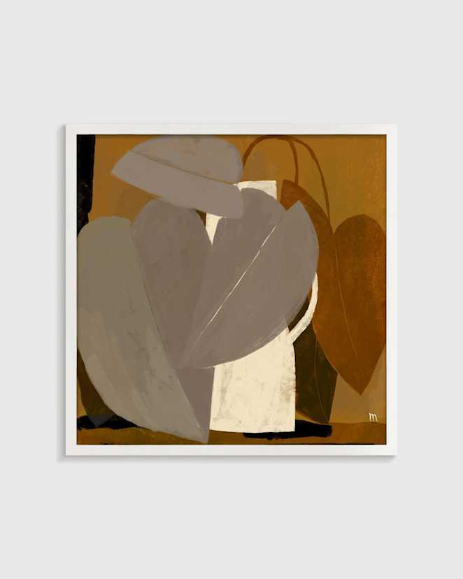 White Umber Leaves by Marco Marella
