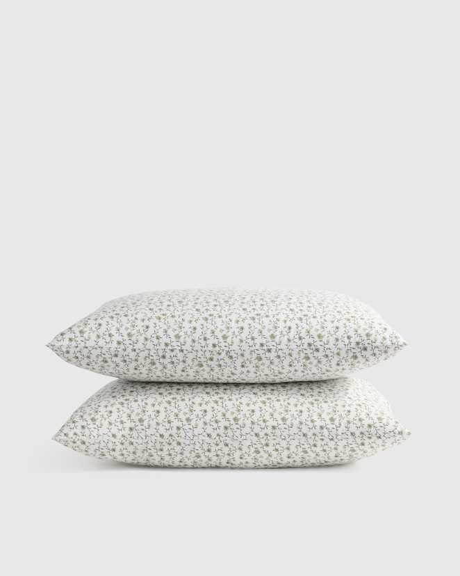 Green Florette Classic Organic Percale Sham Set