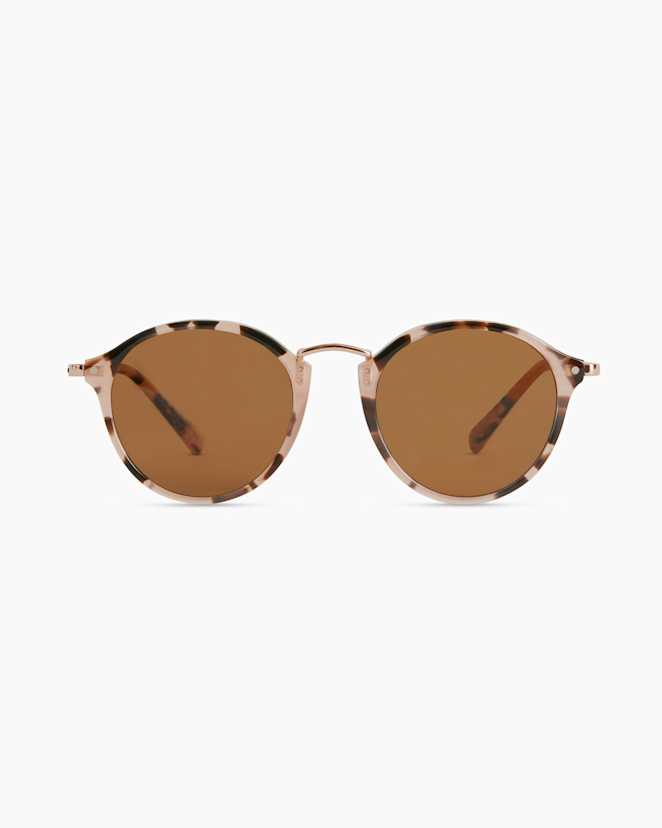 Tan Tortoise with Brown Lens Ryder Polarized Acetate Sunglasses