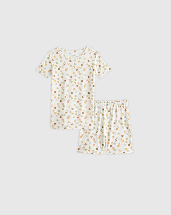 Yummy Donuts Bamboo Short Sleeve and Shorts Pajama Set