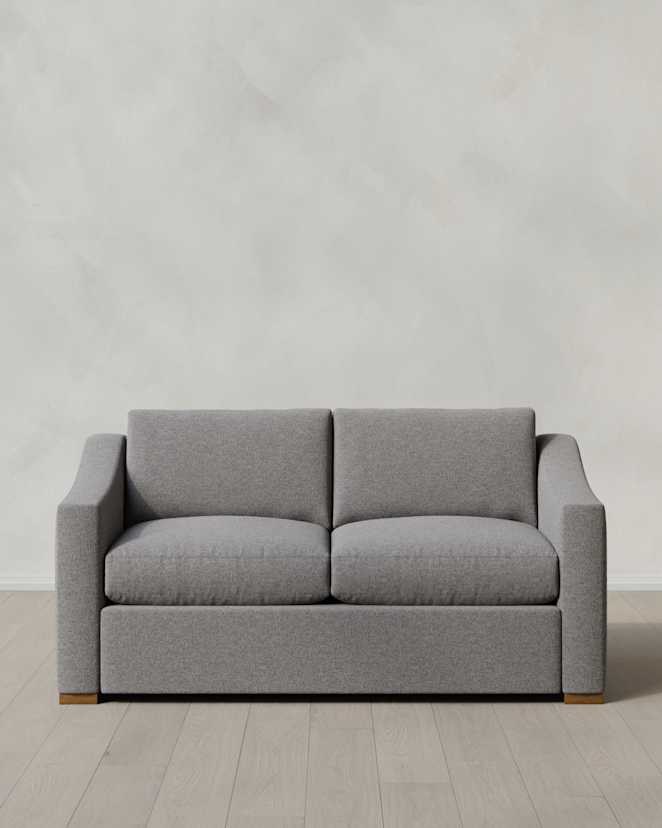 Ash Hollis Slope Arm Sofa in Performance Basketweave