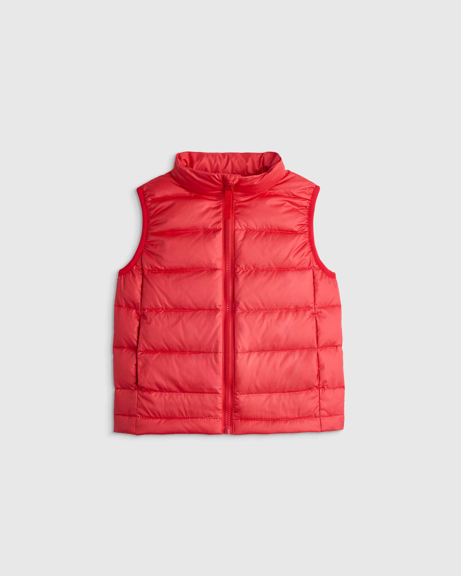 soft-red Lightweight Down Puffer Vest