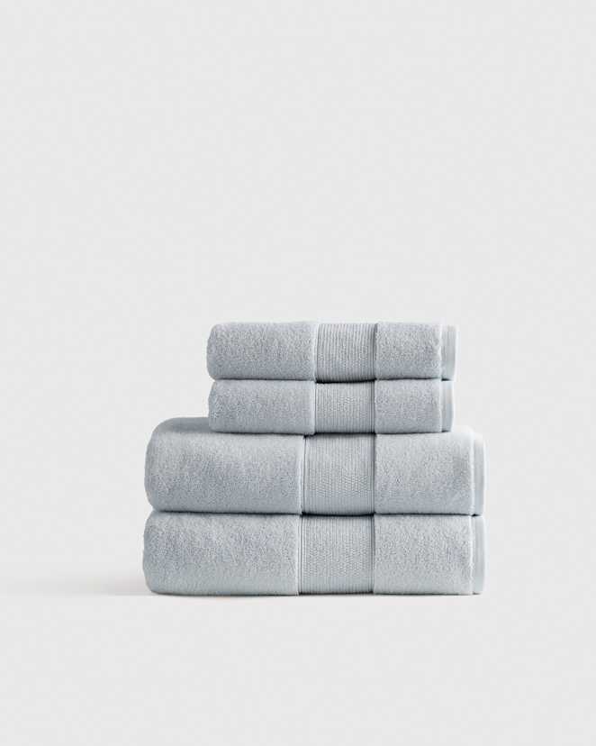 Hydrangea Classic Organic Turkish Cotton Bath Bundle (4 pieces)