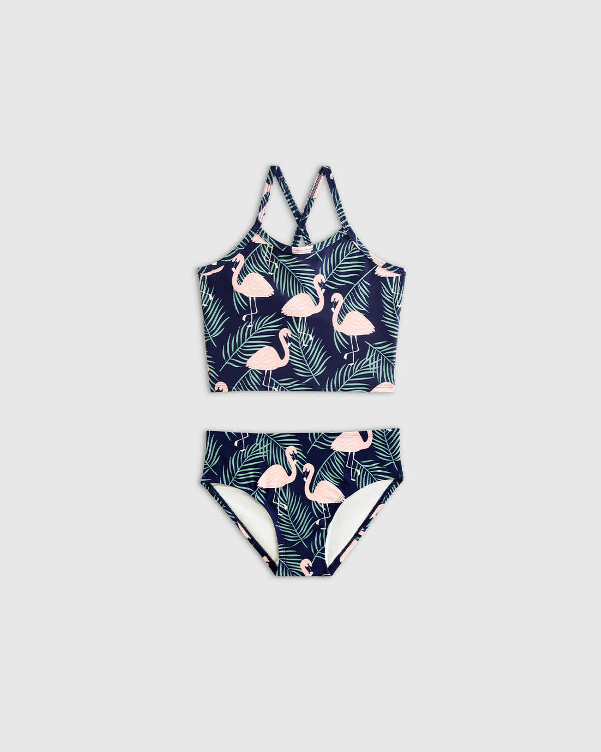 flamingo-palms Tankini Swimsuit