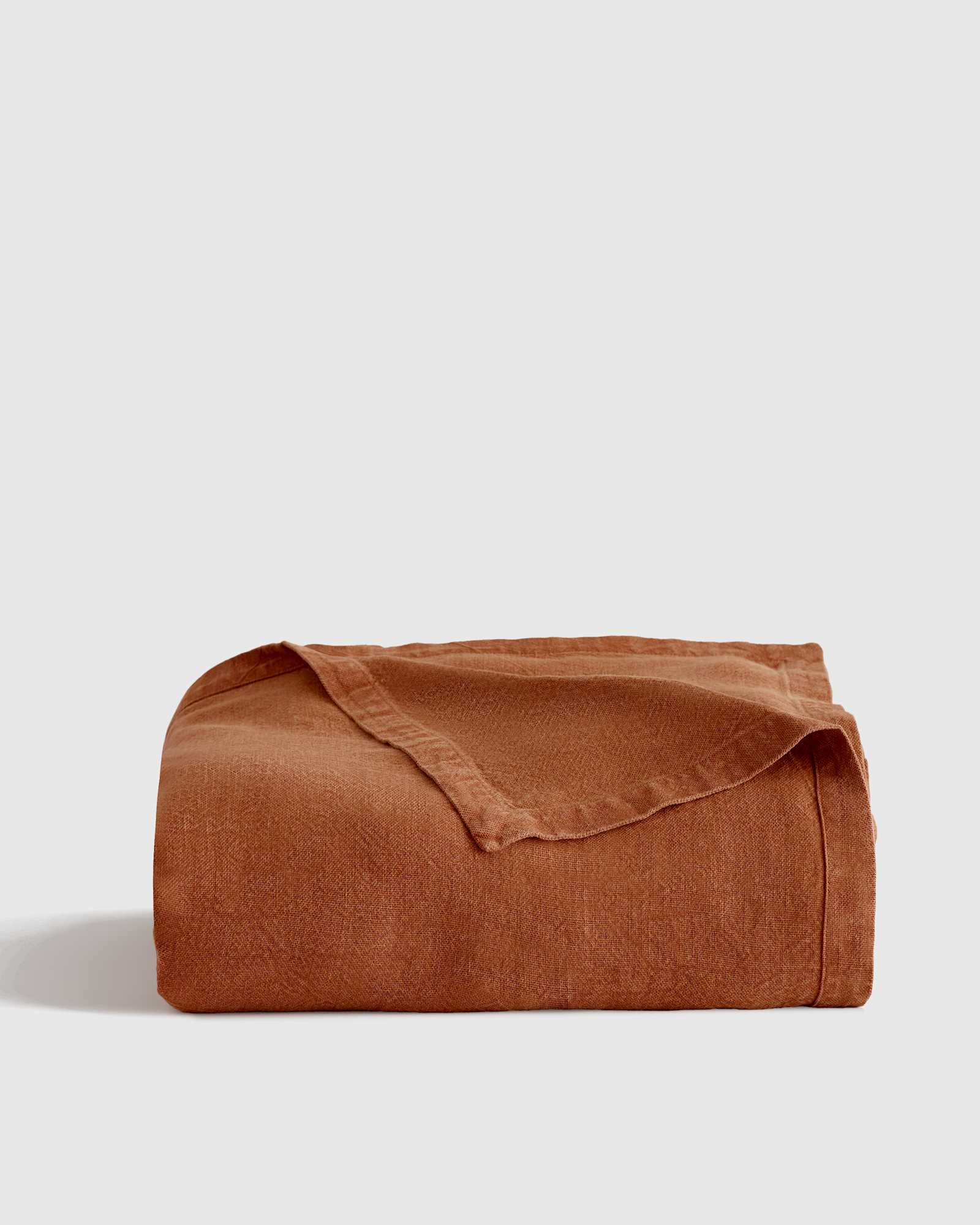 Linen blanket terra