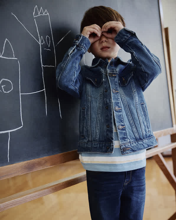 Medium Wash Boys 100% Organic Cotton Denim Jacket