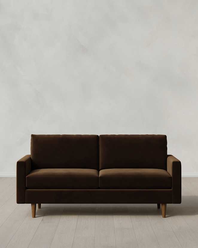 Java Atlas Midcentury Sofa in Performance Velvet