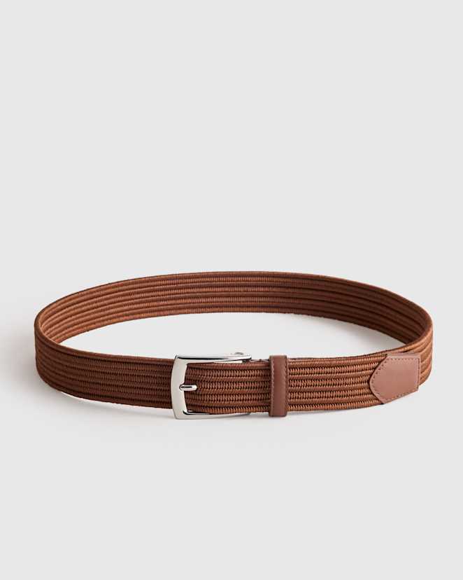 Bourbon James Woven Stretch Belt