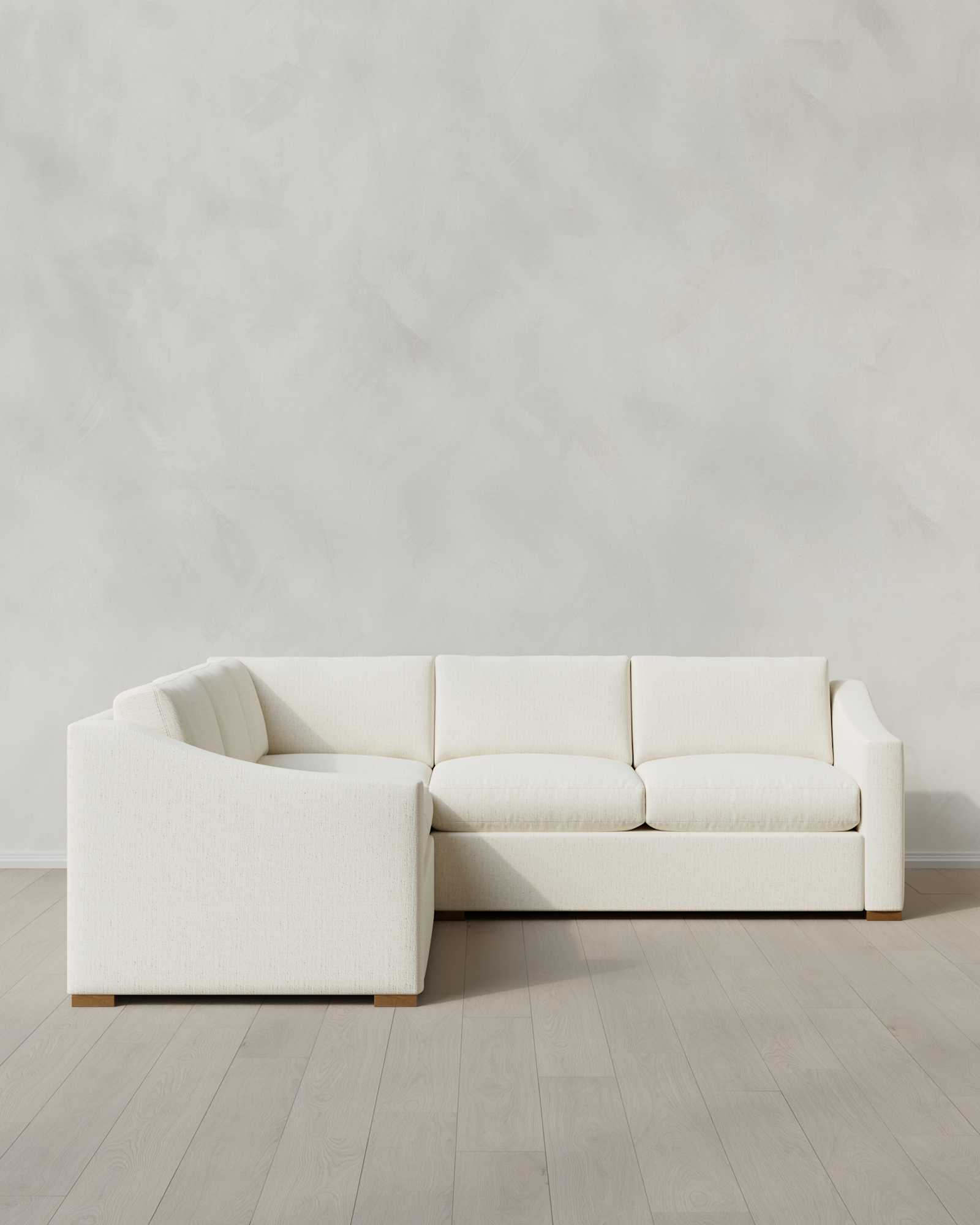 Hollis Slope Arm LSectional 110x110in Crypton Nomad Snow