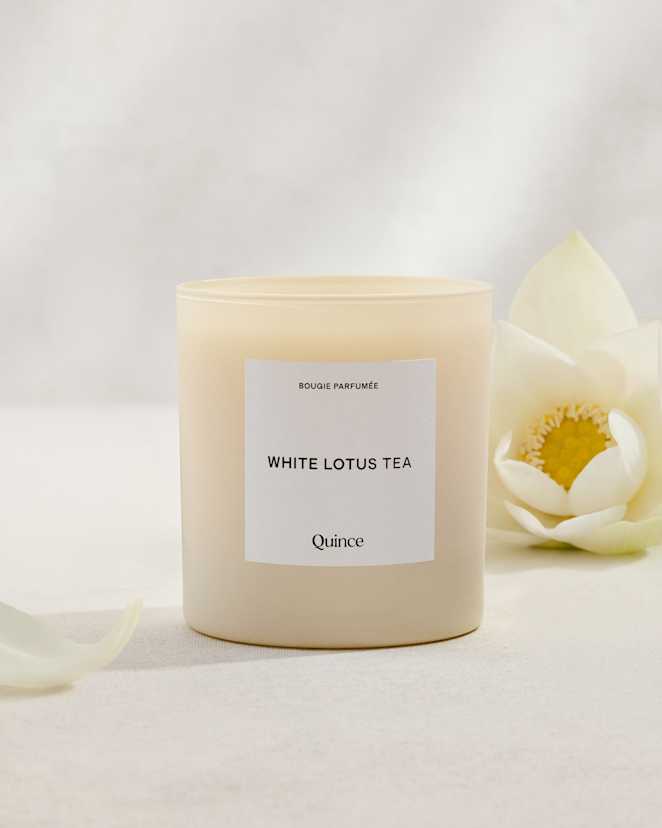 No Color White Lotus Tea Candle