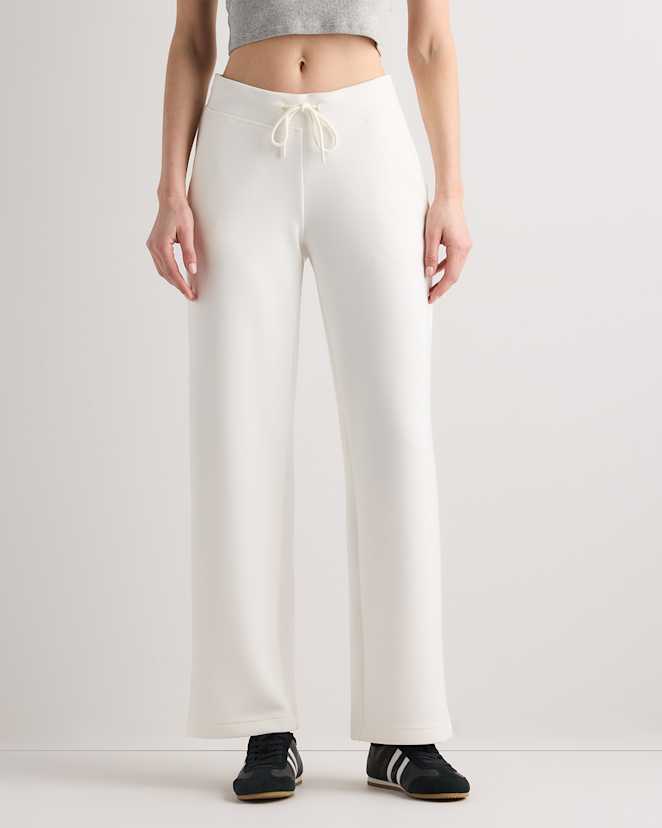 Soft Ivory CloudComfort Wide Leg Pants