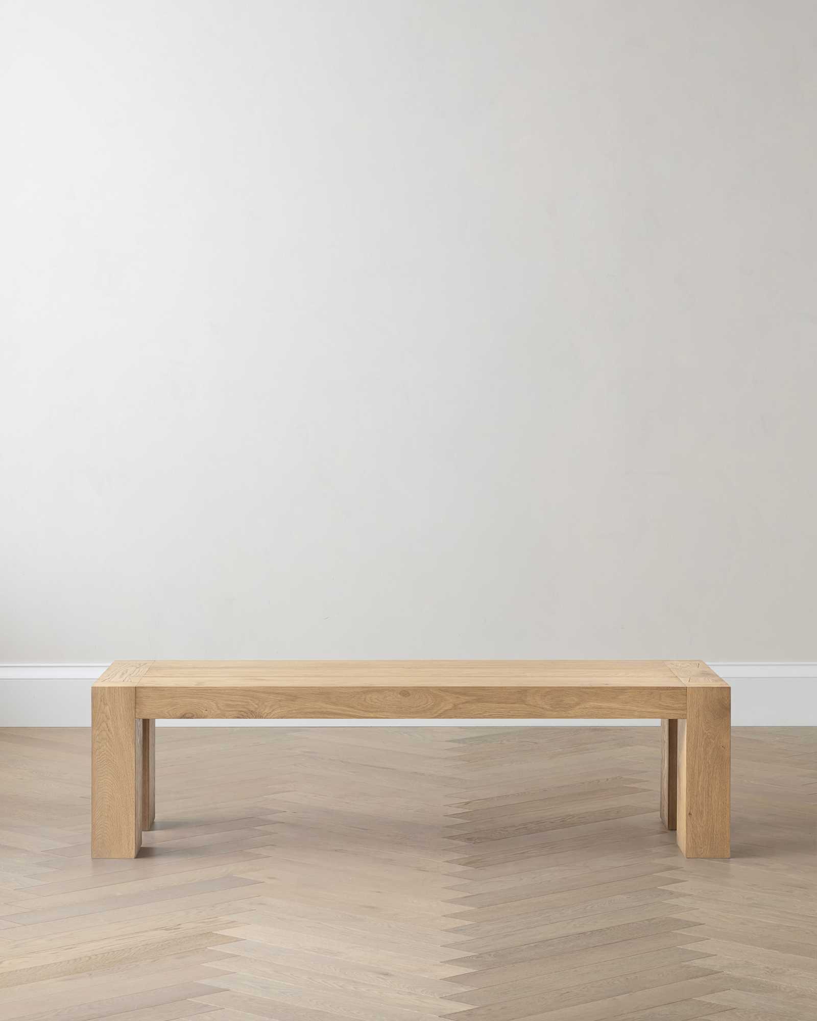Weathered Oak Reclaimed Oak Parsons Dining Bench