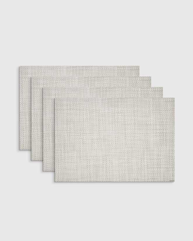 Natural Basketweave Easy-Care Rectangular Placemat, Set of 4 by Chilewich