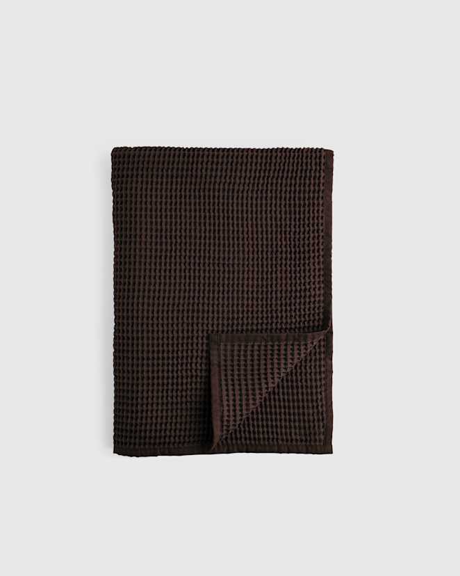 Espresso Organic Waffle Throw