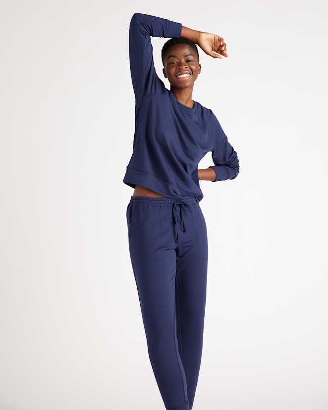 Navy SuperSoft Fleece Crew