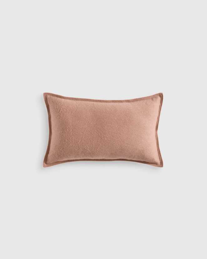 Camel Solid Cashmere Pillow Cover