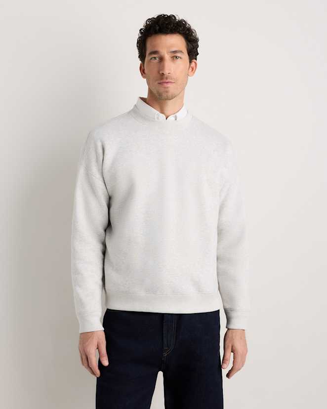 Light Heather Grey Everyday Fleece Crew
