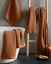 Towels Waffle Terracotta Bundle 3005