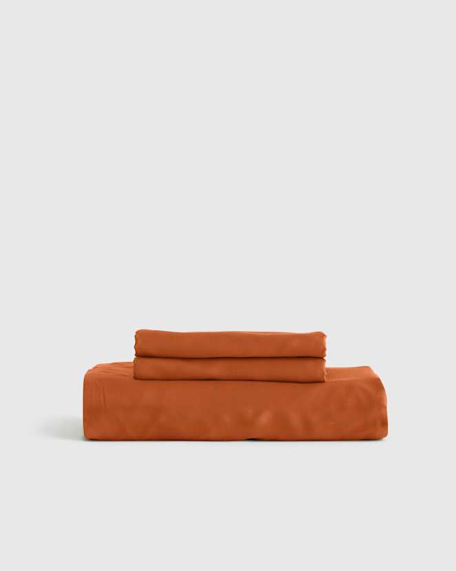 Terracotta Ensemble de draps contours en bambou