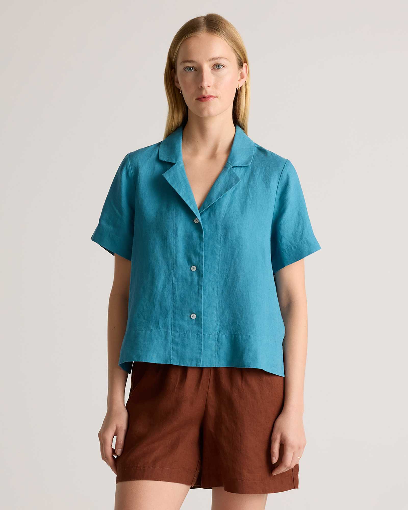 100% European Linen Short Sleeve Shirt