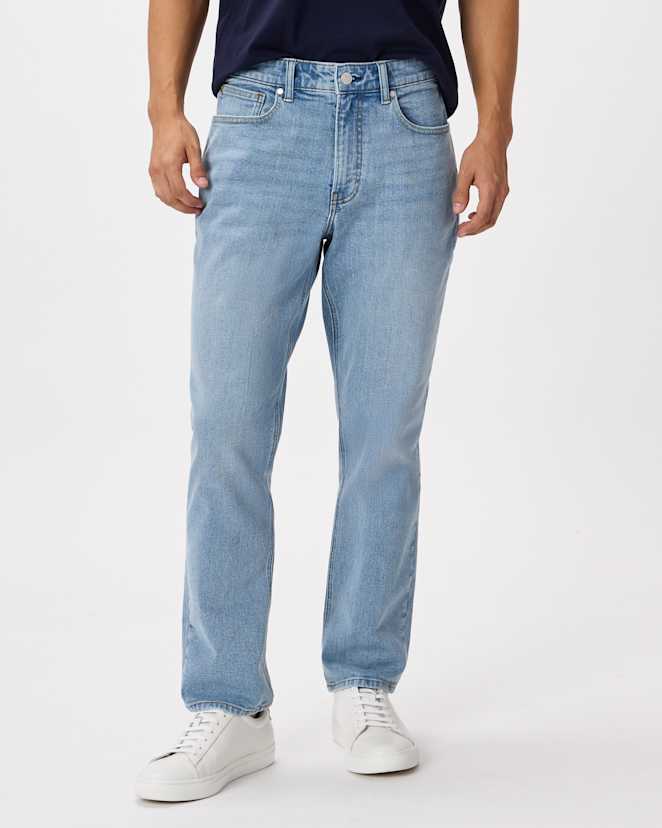 Arctic Blue Warren Stretch Athletic Tapered Jeans