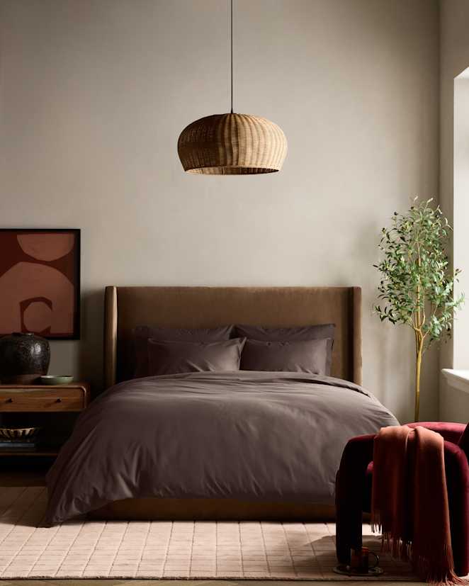 Espresso Classic Organic Percale Deluxe Bedding Bundle