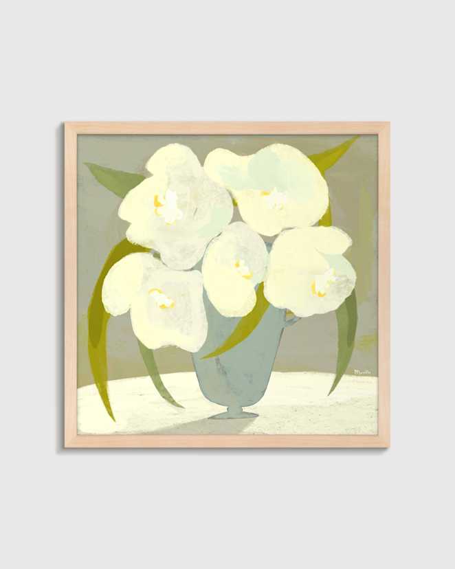 Maple Vase with White Flowers by Marco Marella