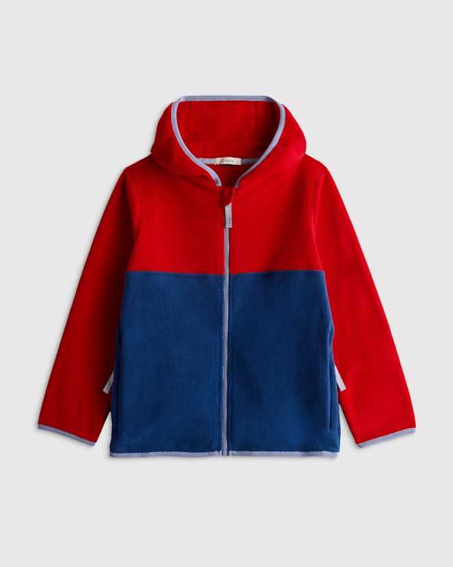 Navy/Red Microfleece Cozy Jacket