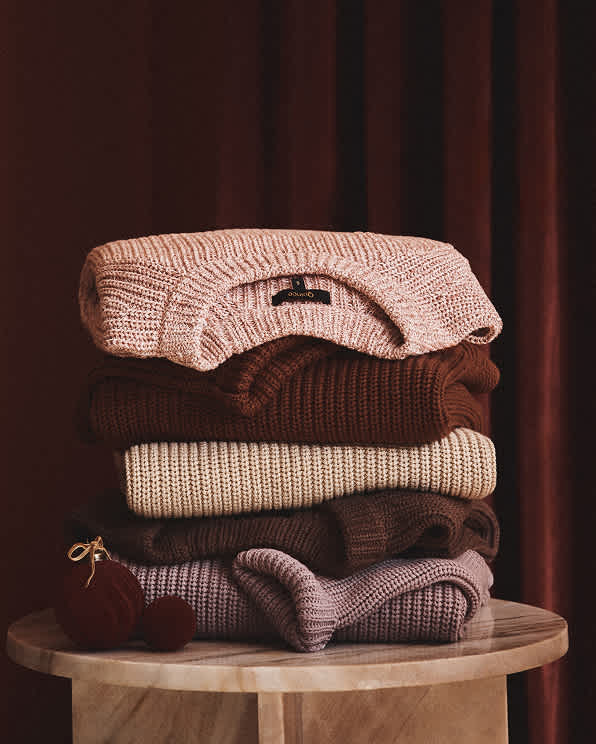 Camel 100% Organic Cotton Fisherman Crew Sweater