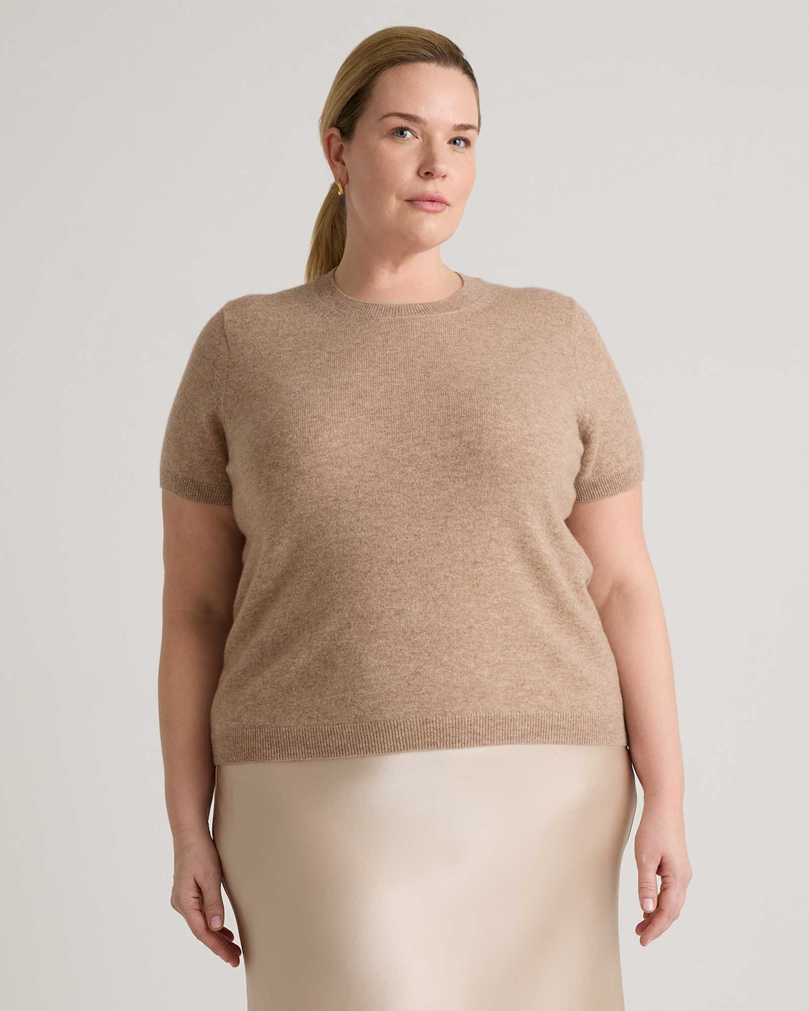 Oatmeal Mongolian Cashmere Tee