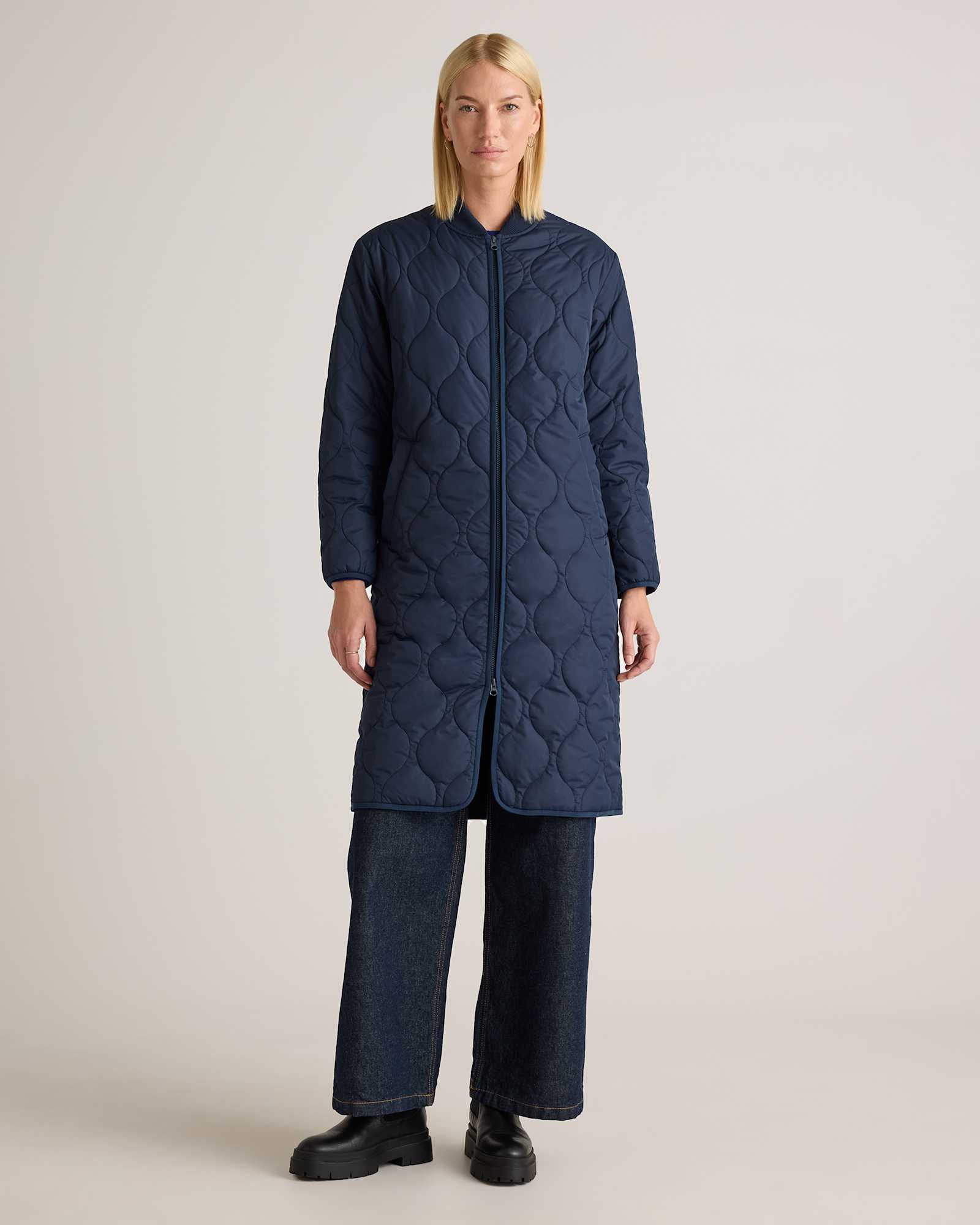 Admiral Featherless Quilted Puffer Long Coat