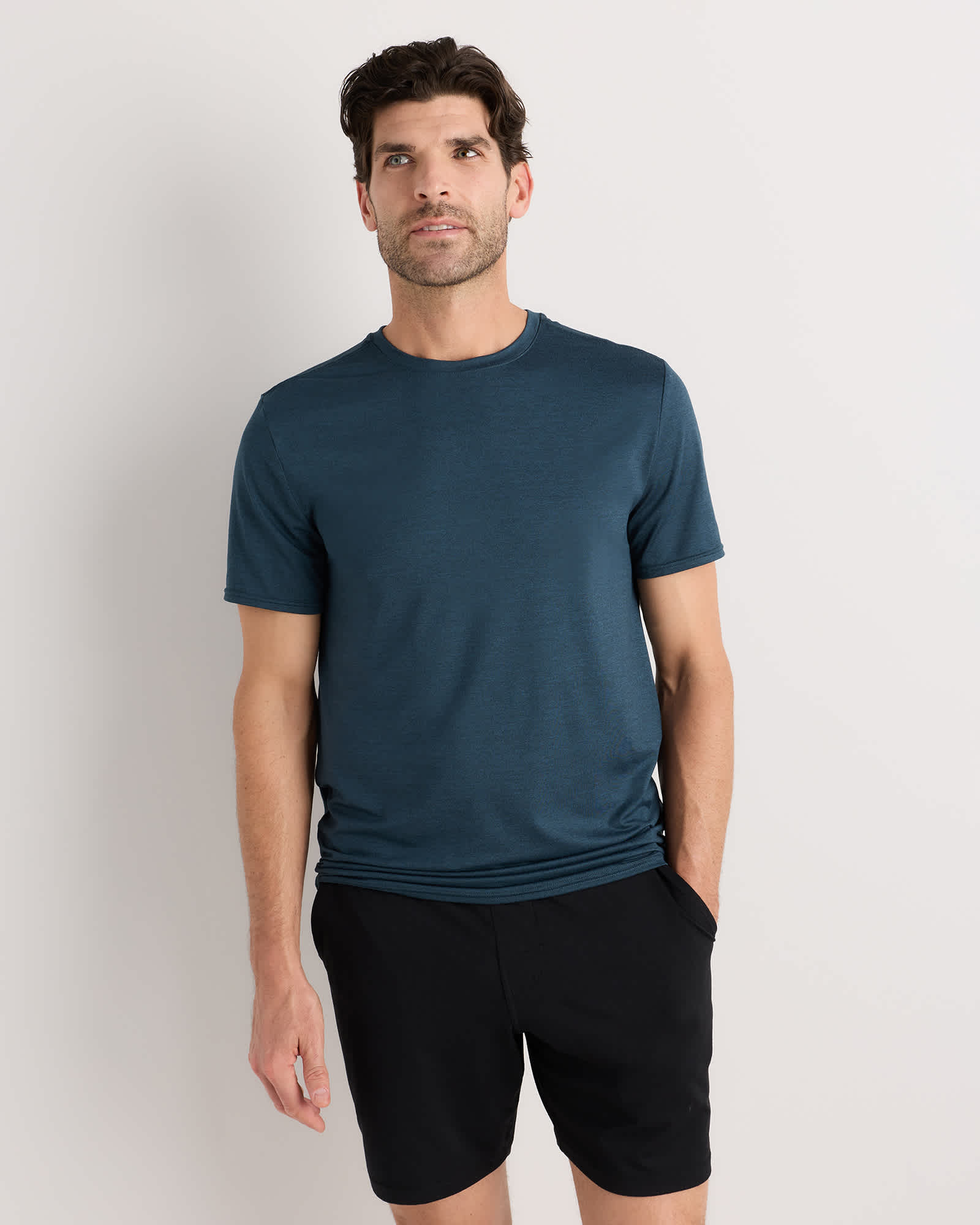 heather-ocean-navy Flowknit Breeze Performance Tee