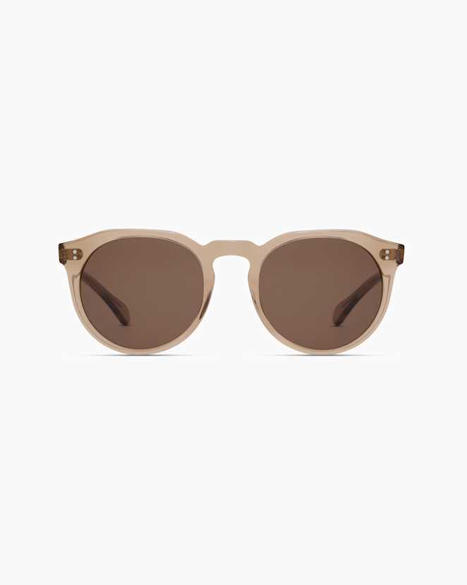 Clear Taupe with Brown lens Tahiti Polarized Acetate Sunglasses