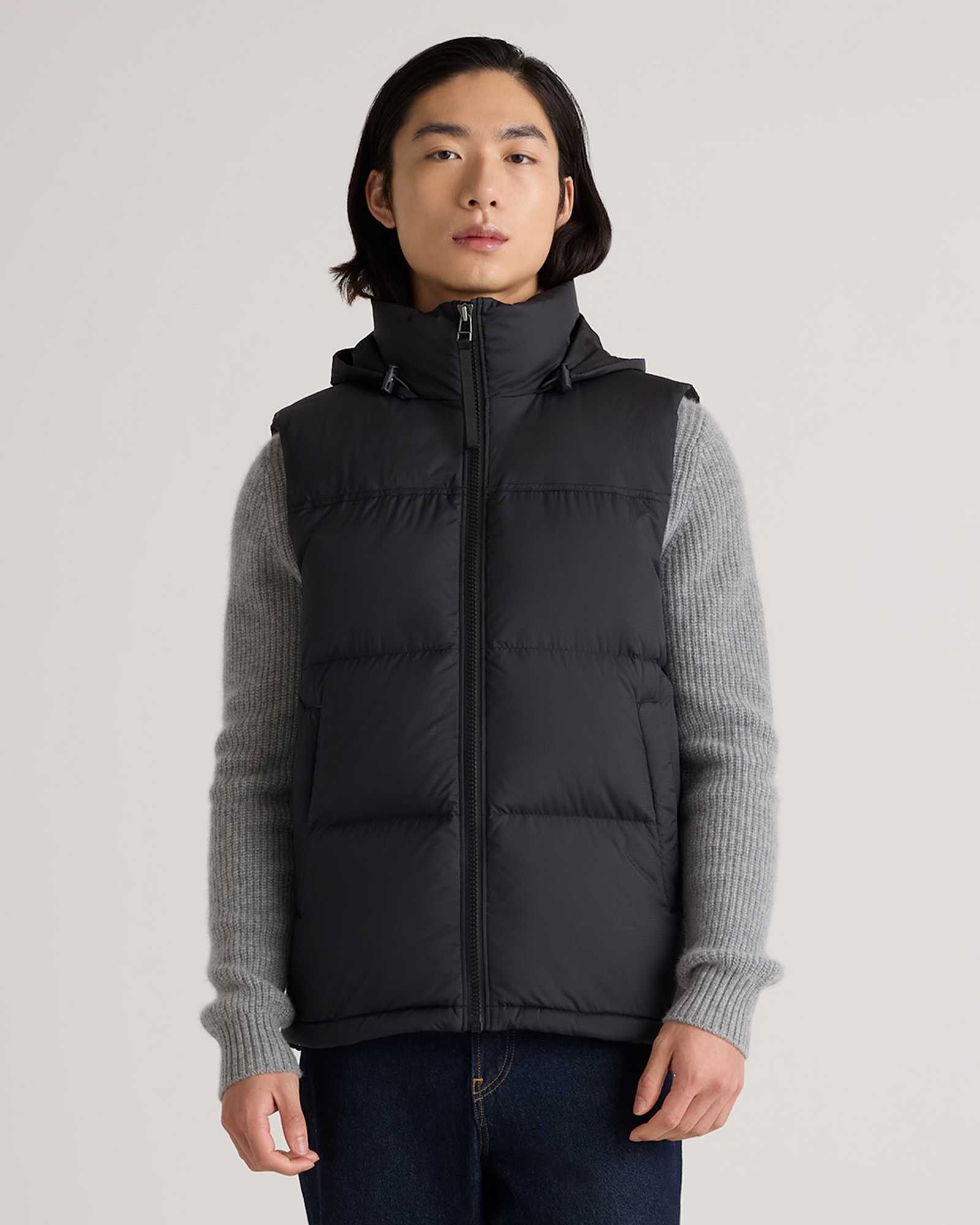 Black Responsible Down Puffer Vest
