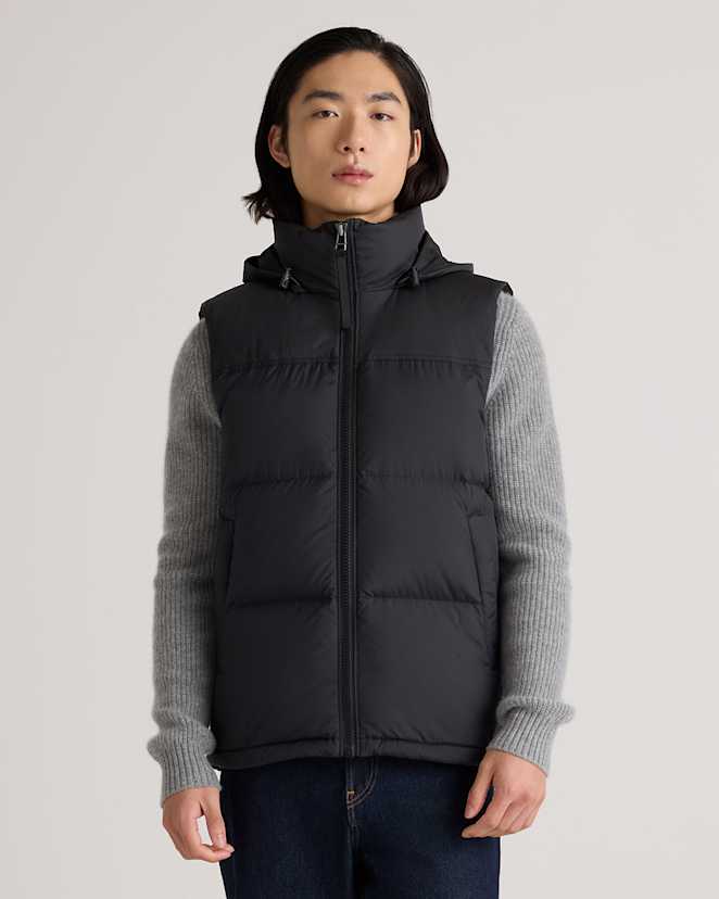 Black Responsible Down Puffer Vest
