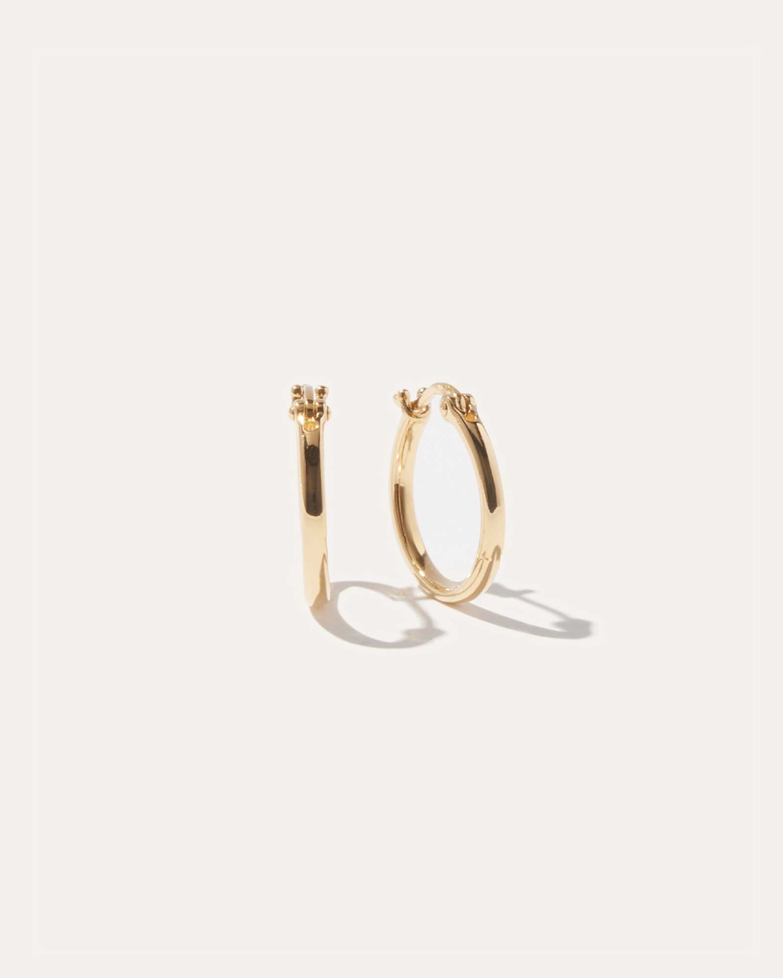 gold-vermeil Midi Hoops