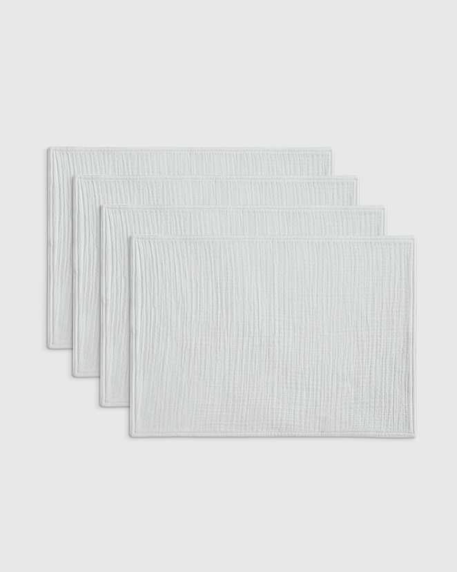 Mist Organic Cotton Gauze Placemats