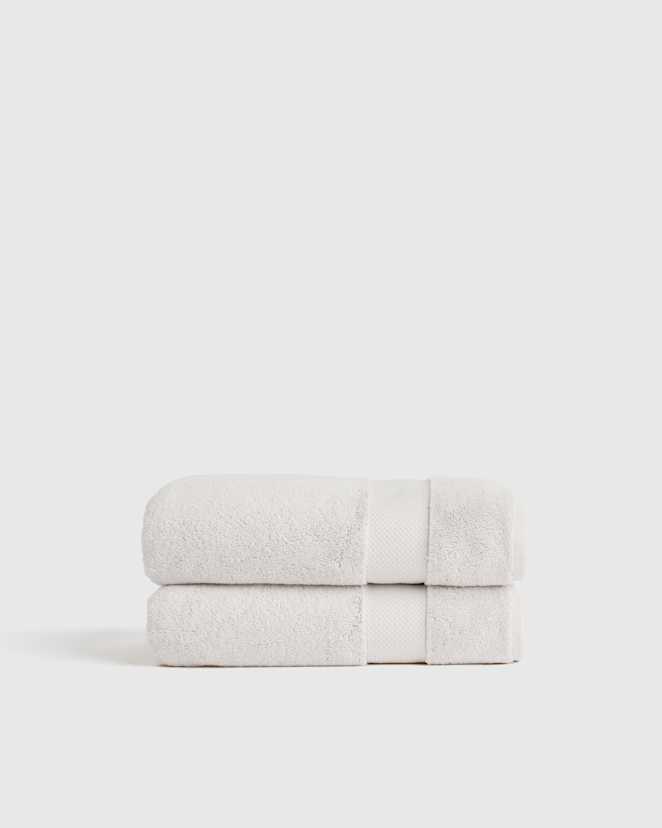 Silver Turkish Ultra Plush Bath Towel (Set of 2)