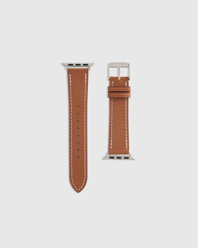 Cognac Leather Smartwatch Band