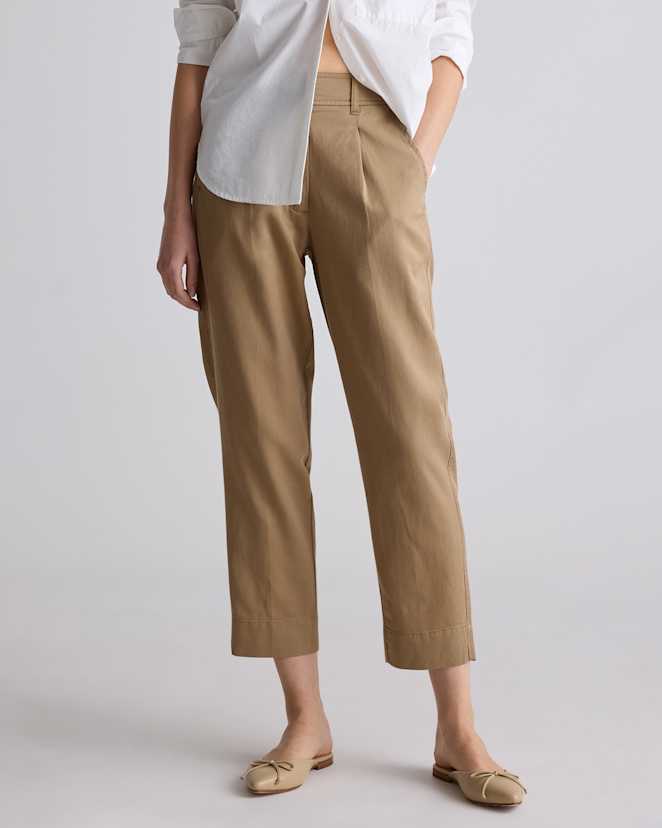 Baywood Drapey Twill Tapered Trouser