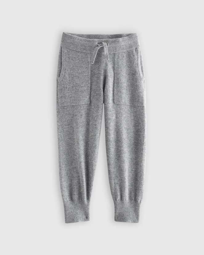 Heather Grey Washable Cashmere Jogger