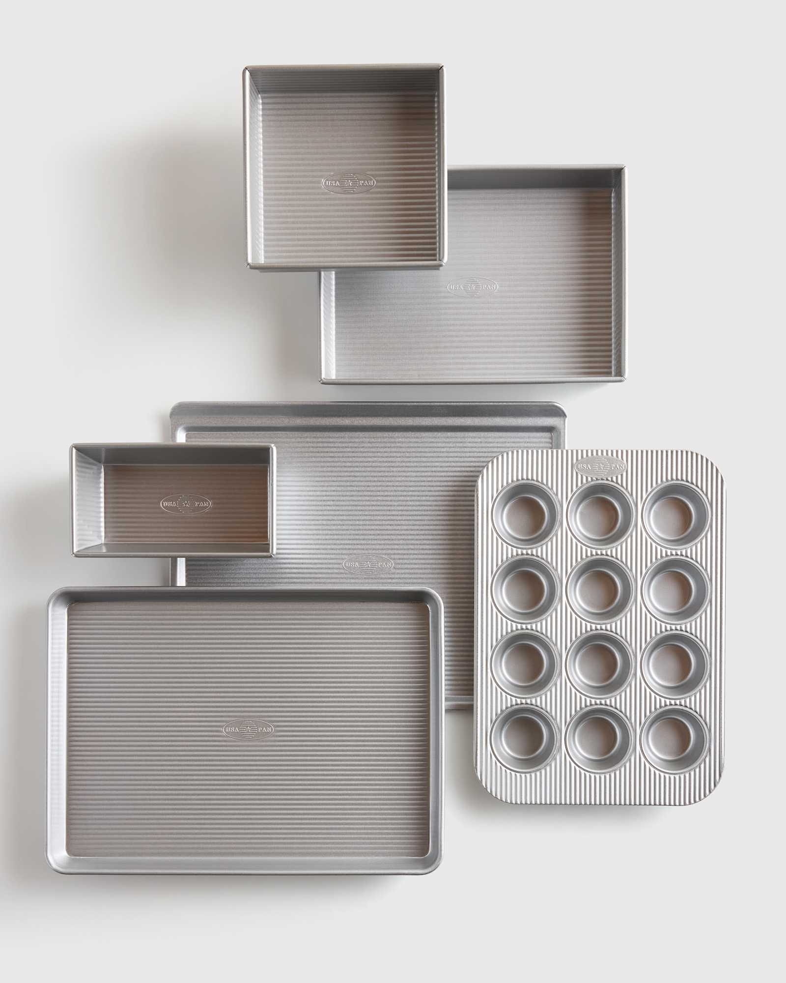 6-Pc Nonstick Steel Everyday Bakeware Set by USA Pan115 EDITED