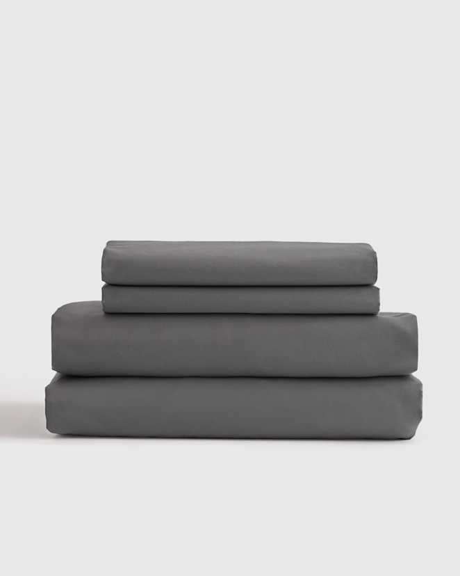 Charcoal Luxury Organic Sateen Sheet Set