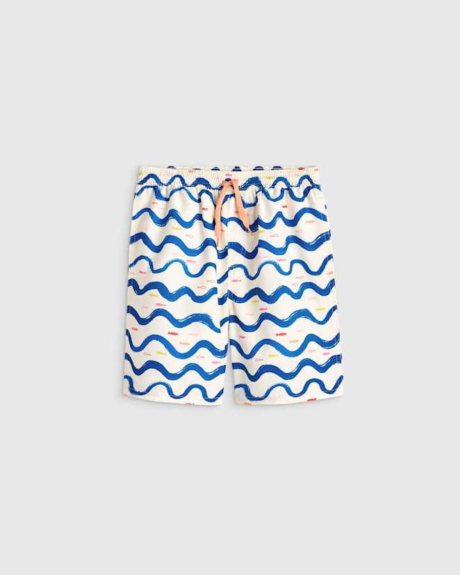 Wavy Fish Swim Trunk