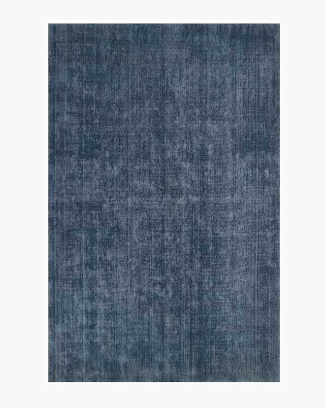 Blue Drew Hand-Loomed Jute Rug