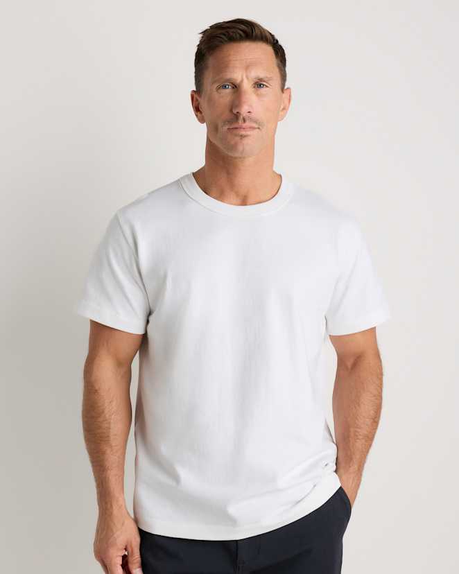 Classic White T-shirt épais 100 % coton biologique