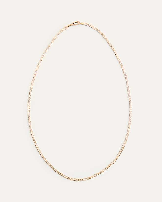 Yellow Gold 10K Gold Figaro Chain Necklace