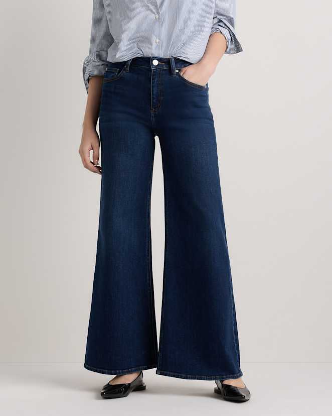 Midnight Blue Bella Stretch Palazzo Jeans