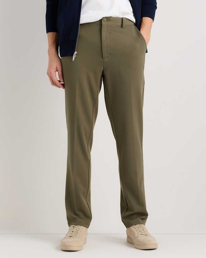 Bayberry Olive Ultra-Stretch 24/7 Smart Chinos - Athletic Tapered