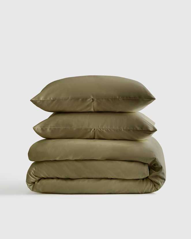 Aloe Luxury Organic Sateen Duvet Cover Set